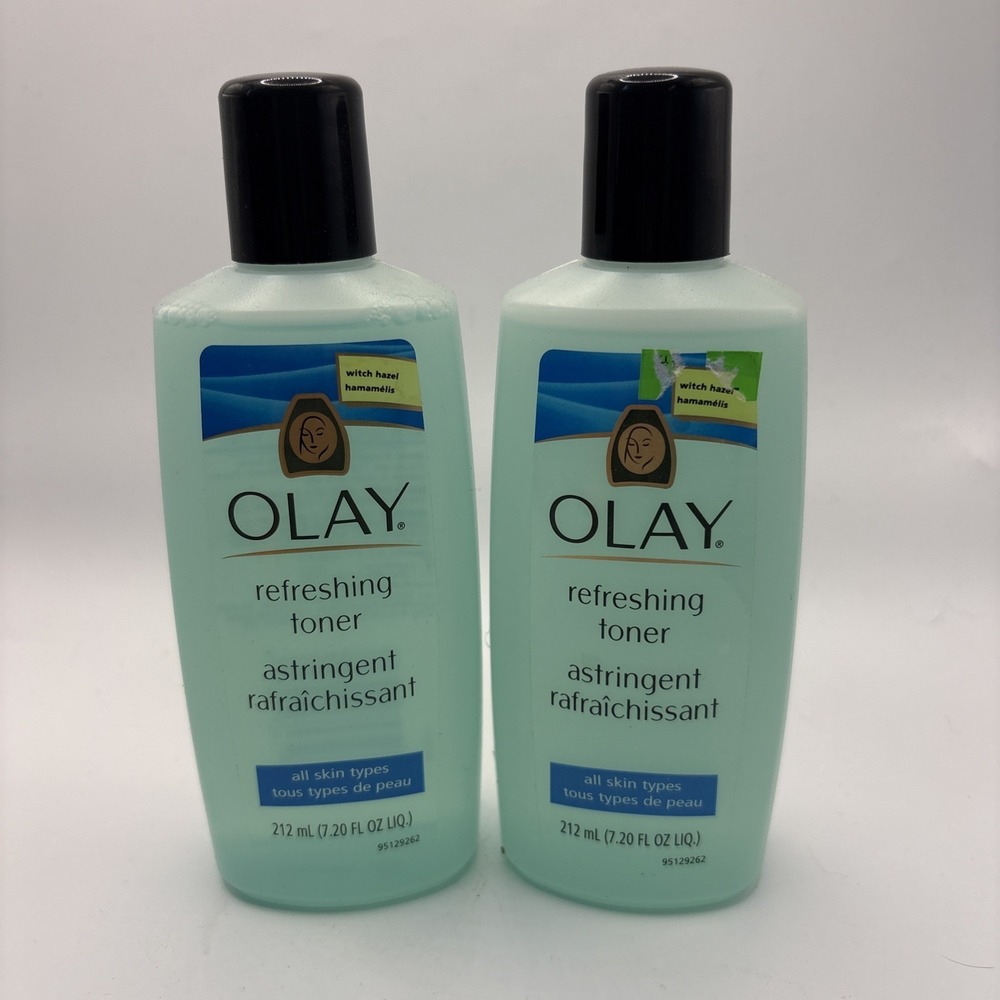 2  Olay Refreshing Toner Astringent w/ Witch Hazel 7.2oz NOS‎ Discontinued